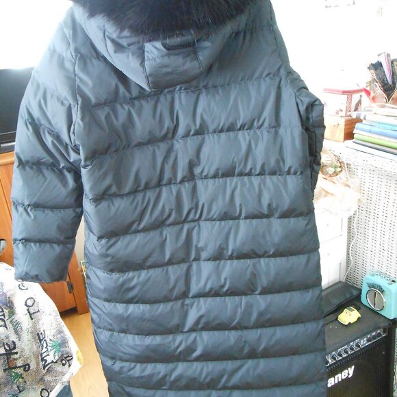 LANDS' END COAT-PARKA-DOWN FILLED-BLACK-WOMEN'S SIZE L - Picture 3 of 8